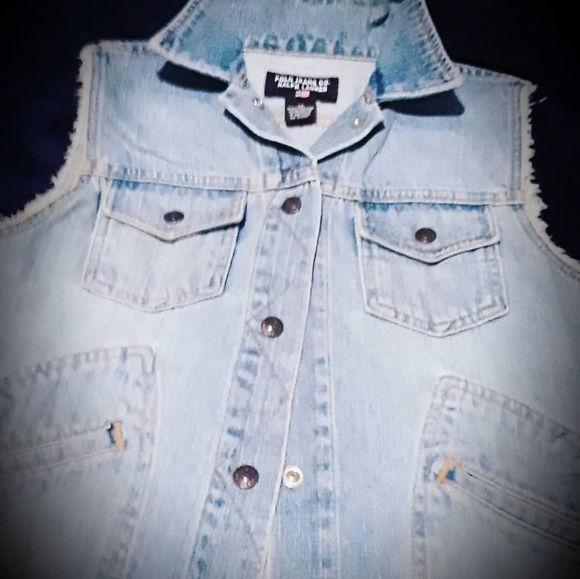 vintage womans  Denim vest - Picture 1 of 2